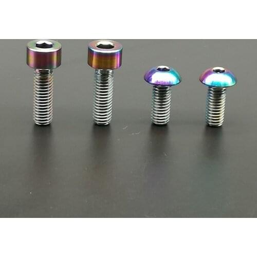 4pcs (M5 x 12mm-2pcs M5 x 16mm-2pcs)Titanium / Ti Bolts for Shimano XTR M970 Shifter