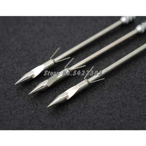 440 Stainless Steel 5pcs/10pcs Projectile Hunting Fishing Gear Fish Darts Flying Sharks Darts Arrowhead Slingshot Accessories