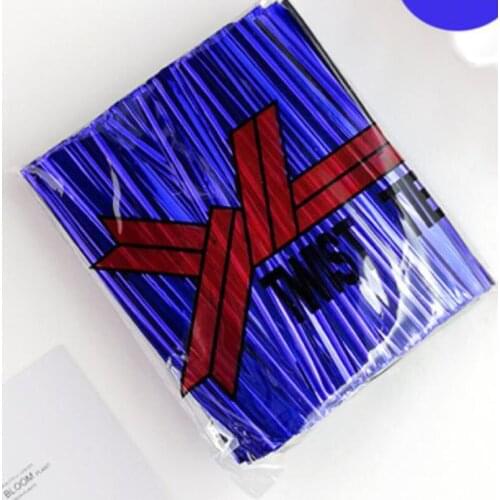 8000 Pcs 8-12cm Blue Metallic Twist Ties Gift Wrap Sealing Binding Wire For Plastic Candy Bag Wedding Gifts Lollipop Packaging