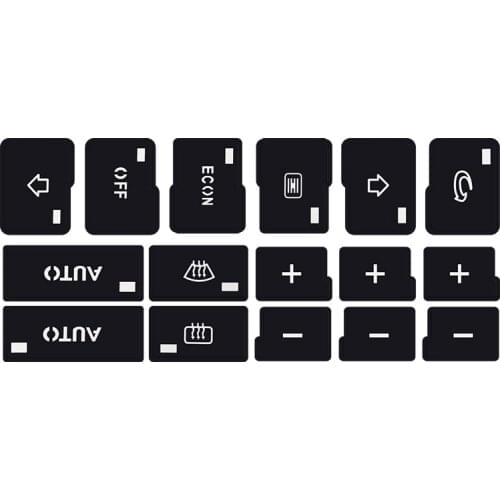 Car Air Condition AC Climate Control Button Repair Stickers Decals For Audi A4 A6 B6 B7 2000 2001 2002 2003 2004