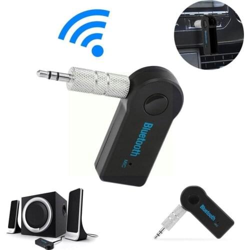 Bluetooth Receiver 3.5mm AUX Car Bluetooth Audio Receiver Adapter Plug Play Speaker Audio and Q6M4
