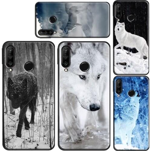 Snow Wolf Case For Huawei Honor 10 Lite 8A 8X 9X P20 P30 P40 Pro Mate 20 Lite P Smart 2021 Z Nova 5T