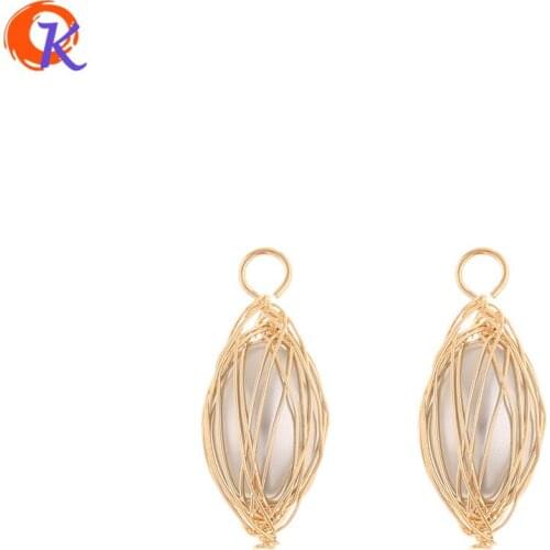 Cordial Design 30Pcs 11*25MM Jewelry Accessories/Hand Made/Genuine Gold Plating/Imitation Pearl/DIY Part/Charms/Earring Findings