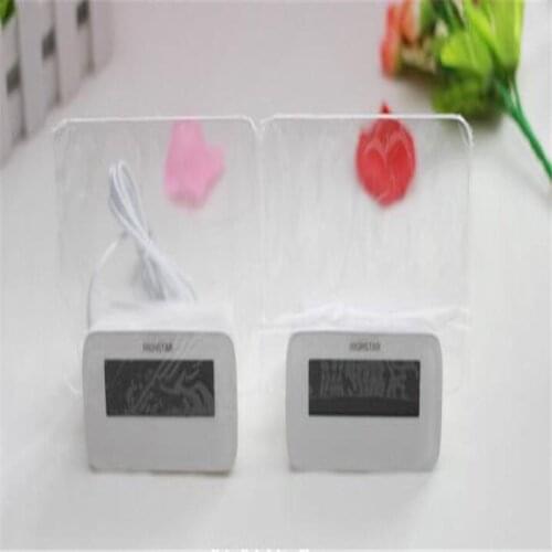 Message Board Digital Alarm Clock LCD Calendar Green Light