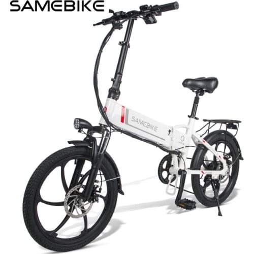 SAMEBIKE Electric Bike 48V 10A Moped ebike Smart Folding 20LVXD30 E-bike 20 Inch Bicycle 7 Speed electric Bicycle