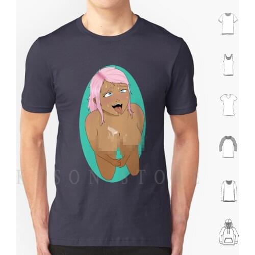 Facial T Shirt Diy Big Size Cotton Facial Anime Hentai Manga Anime Girl Lewd Sex Sexy Sexual Boobs Breasts Tits