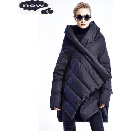 Harajuku Cloak Puffer Jacket Women Hooded Full Sleeve Ultra Lightweight Warm Down Coat Female Streetwear Parka Outwear New