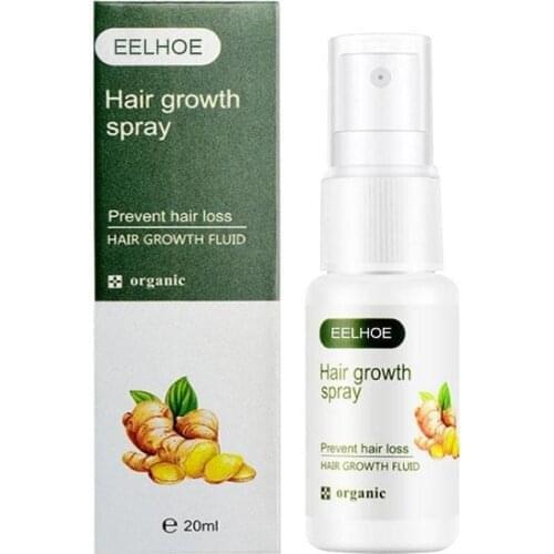 Regrowth Ginger Spray Fast Hair Growth Fluid Anti Loss Treatment Ginger Essence Prevent Hair Loss Regrowth Ginger Spray Eelhoe