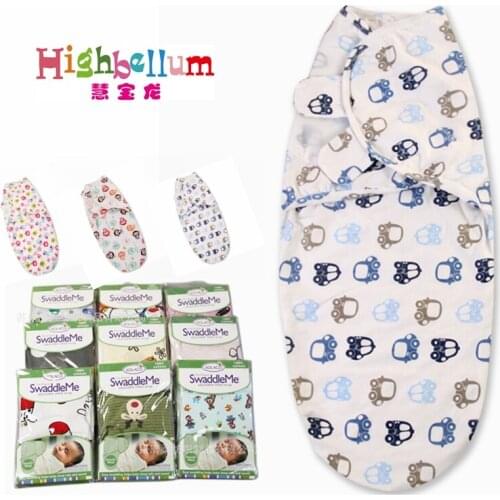 Baby Swaddle Wrap Envelope for Newborns 100% Cotton Sleeping Bag For 0-3 Month Baby For Summer Blanket Swaddling 50X73X39cm