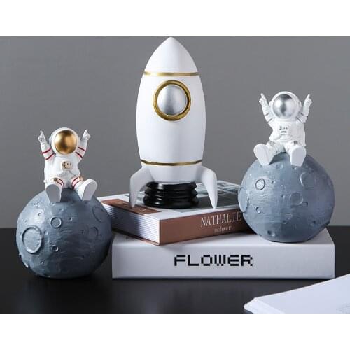Nordic Astronaut Children Saving Pot Boy Creative Personality Money Box Can Save Piggy Bank Ornaments Save Money Decoration