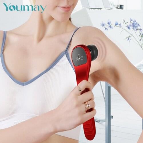 Youmay Massage Gun Mini Pocket Massager Deep Muscle Vibration Relief Pain Relax Fitness Therapy for Body Neck Massage Relaxation