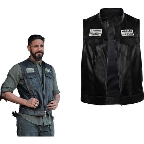 Mayans M.C. Season 3- Angel Reyes Cosplay Costume Vest Halloween Carnival Suit