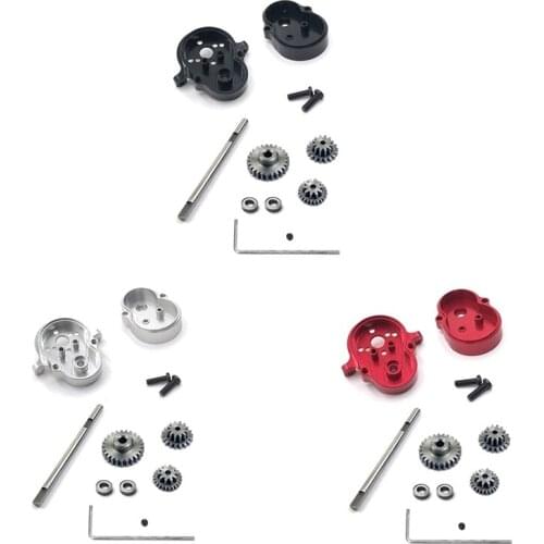 Metal Gearbox Housing Gear Box With Steel Gear For WPL D12 1/10 RC Car Upgrade Parts