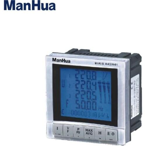 Manhua MIRIS A40/A41 LCD 400g Panel Mounting Multi-Function Digital energy meter