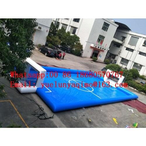 Factory direct inflatable slide, inflatable castle, inflatable football field, foam soccer field Rainbow football field BYS546