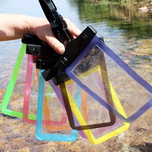Inflatable Waterproof Travel Mobile Bags Underwater Dry Case Cover