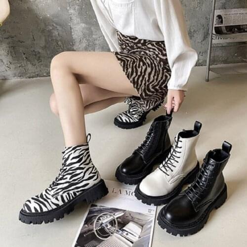 2021 summer new womens Martin boots fashion all-match thick-soled small short boots motorcycle single boots
