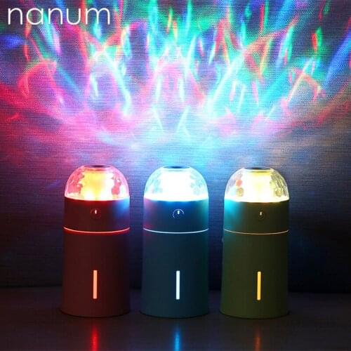 New Aroma Essential Oil Diffuser Projector Light Humidifier Air Purifier LED Night Light Mini USB Fogger Car humidifiers