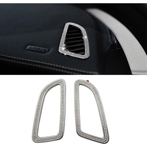 For Mercedes Benz C Class W205 2015-2018 Dashboard Dash Board Air Condition AC Outlet Vent Modify Crystal Diamond Decal Trim
