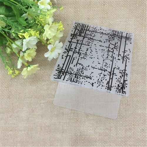 PLASTIC EMBOSSING FOLDER dots line rain abstract code DIY scrapbook album card packing decoration cutting dies paper craft