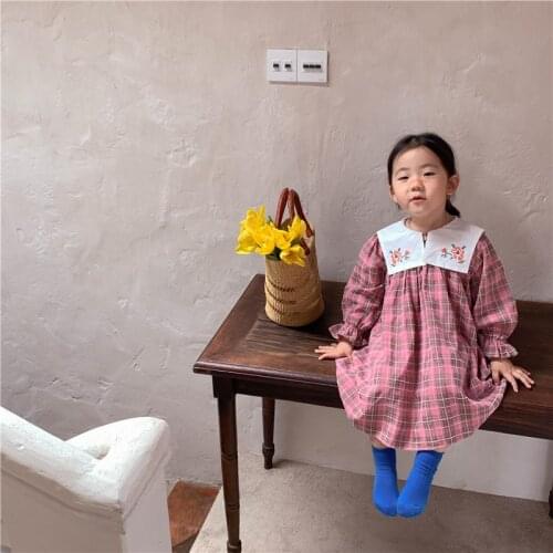 Girl Dress Kids Baby Gown 2021 New Spring Autumn Toddler Outwear Party Wedding Princess Tutu Dresses Cotton Children Clothing