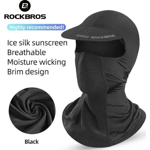 ROCKBROS Summer Balaclava Full Face Scarf Mask Hiking Caps Cycling Caps Hunting Bike Head Cover Tactical Cap Fishing Headwear