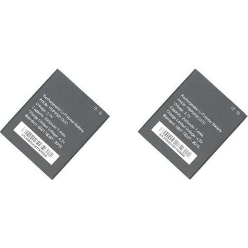 Ciszean 2pcs/lot Replacement Battery For Prestigio MultiPhone PSP 5505 DUO PSP5505 DUO 2000mAh Batteria Batterij Batteries