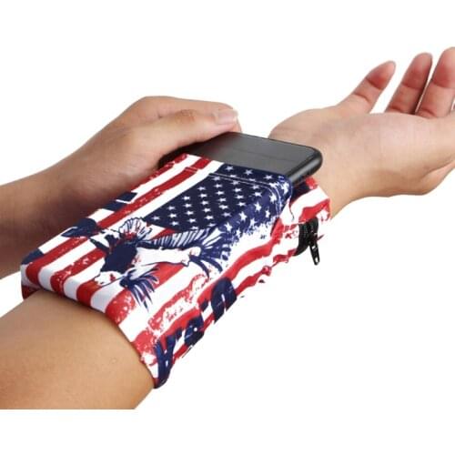 Outdoor Sports Wrist Arm Bag Elastic Bracelet Belt Running Pouch Phone Holder Pack Race Walking Bag