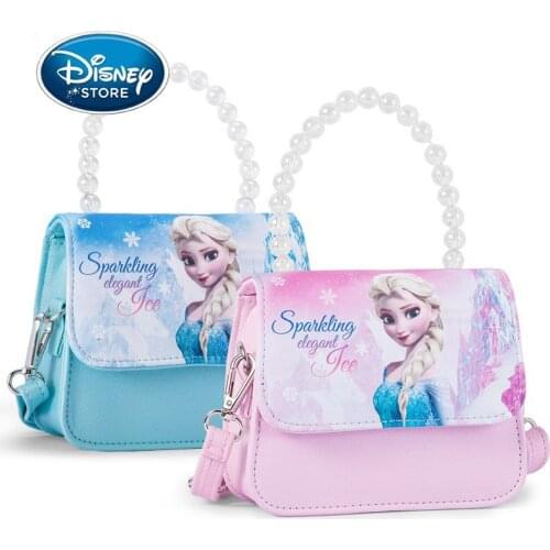 Disney Frozen Girl Shoulder Bag Cartoon Snow Queen Elsa Mini Small Bags Fashion Multifunctional PU Shoulder Messenger Handbag