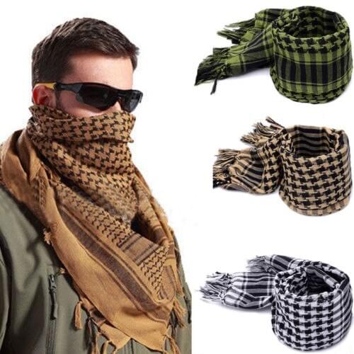 Unisex Military Arab Tactical Desert Shemagh KeffIyeh Scarf Shawl Neck Head Wrap