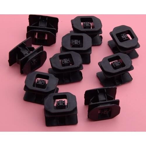 10pcs Black Plastic Rocker Panel Moulding Clips Fasteners 6G1Z5410182A 6G1Z-5410182-A Fit For Ford 500 2005-2015 2016 2017 2018