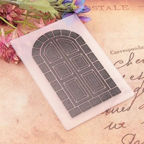 10.5x14.8 Iron gate Embossing folders Plastic bump Scrapbooking DIY Template Fondant indentation Cake Photo Album Card Make