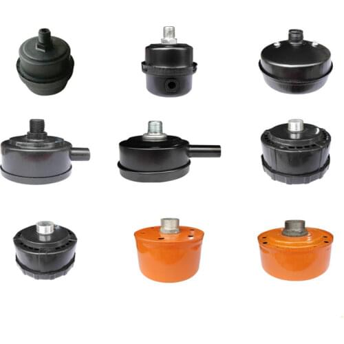1/2" 3/8" 1/4" Male Threaded Noise Reducer Muffler Filter Silencer for Oil-less Air Compressor Intake