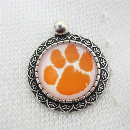 12pcs US Sports Team Clemson University Dangle Charms Pendants charm DIY Jewelry Accessory Floating Hanging Charms