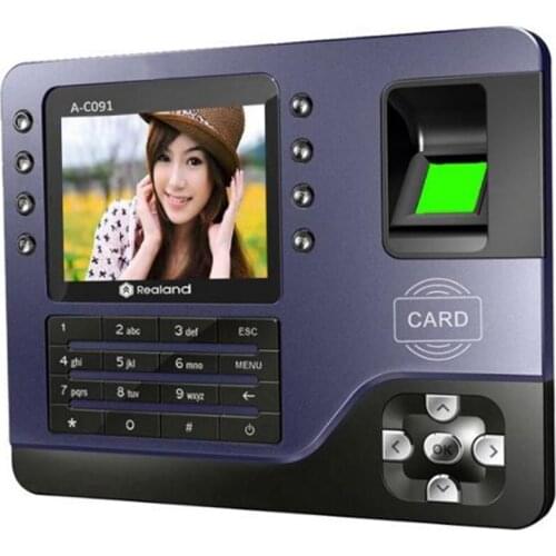 3.2 inch TFT Color Screen Fingerprint/ RFID Card (125Khz)/Password Time Attendance System