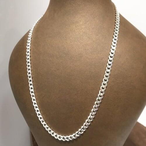 314cc 5 mm 65 cm Classic Silver Men 'S Chain Necklace