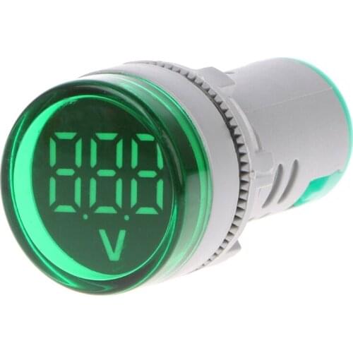 AC 60-500V 22mm Digital Voltmeter Voltage Gauge Monitor Indicator Signal Lights L4MB