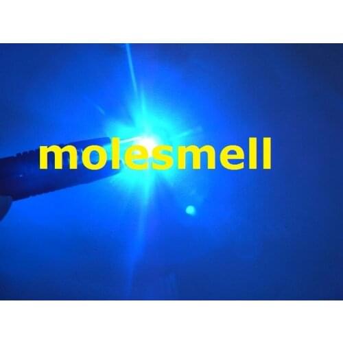 Free shipping 50pcs 1watt Blue High Power 1W blue LED Lamp Light ultra Bright 1w blue led beads