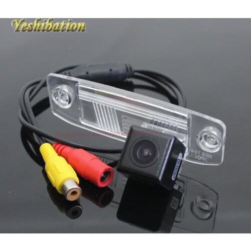 Yeshibation Wireless CCD Reverse Back Up Camera For KIA Borrego / Mohave Parking Camera License Plate Light