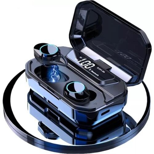 TWS 5.0 Bluetooth 9D stereo Wireless earphones earbuds headset huge power bank earphone for iphone huawei xiaomi Samsung G02