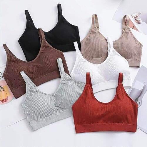 Padded Bra Women Girls Seamless Sport Lingerie Sexy Female Underwear Sleeping Breathable Bralette Stretch Brassiere