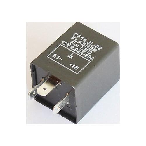 CF14 - 3 Pin Electronic Moto Car Flasher Relay Fix LED Hyper Flash Fast Signal