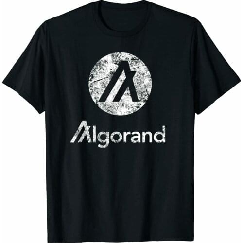 Algorand Crypto Blockchain Algo Token Distressed Vintage t Shirt s 6xl Black Fun