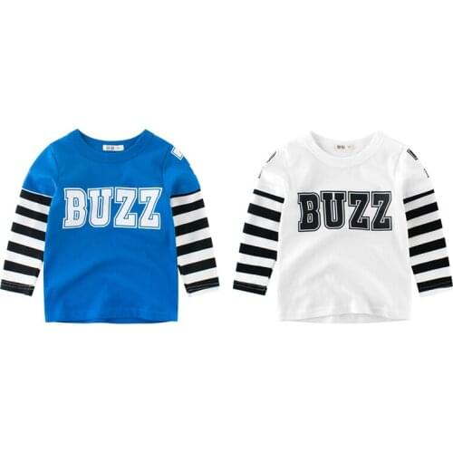 Children Clothes Cotton Striped Printed Boys Tops Long Sleeve Tracksuit Kids Casual Sweatshirt Girl T Shirt Kids Top Clothing