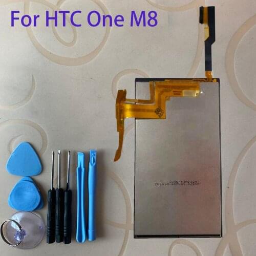 For One M8 LCD Display Touch Screen Digitizer Sensor + LCD Display Monitor Assembly + Free Tools