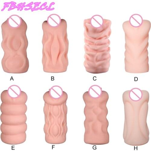 FBHSECL Male Masturbation Artificial Vagina Sex Toys for Men 3D Deep Throat Blowjob Realistic Pussy Erotic Adult Product