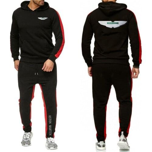 Aston Martin Sweatshirts Hoodies Sweatpants Casual Customize Pullover Suit clothes Cotton Popular Solid color Harajuku Trousers