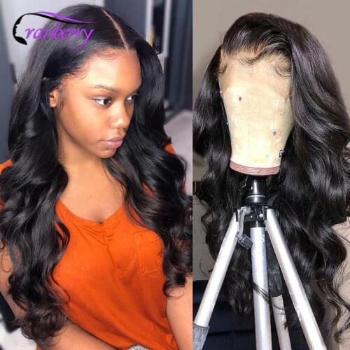 Cranberry Brazilian Body Wave Lace Frontal Wig With Baby Hair 13x4 Body Wave Lace Front Human Hair Wigs For Women Pre Plucked