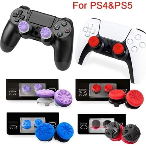 For PS5 Playstation 5 Thumb Grips for PS4 Controller FPS Joystick Cover Extenders Caps For PlayStation4 Ps4 ps5 accessories
