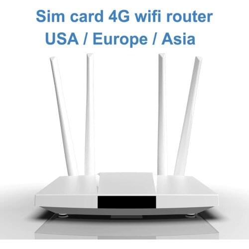 LC112 4G lte cpe SIM card wifi router 300m CAT4 32 wifi users router RJ45 WAN LAN indoor 4G wifi router